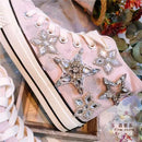 Tênis de lona feminino cano alto primavera mulher vulcanizada sapatos baixos femininos feitos à mão tênis casuais tênis feminino