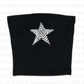 Camiseta estética gótica punk streetwear feminina casual anos 90 vintage grunge estrela estampa gráfica manga curta top curto Y2K meninas emo
