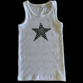 Camiseta estética gótica punk streetwear feminina casual anos 90 vintage grunge estrela estampa gráfica manga curta top curto Y2K meninas emo
